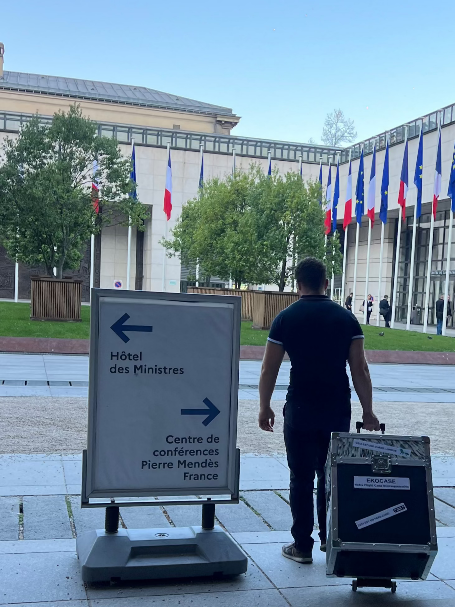 Arrivée de l'EKOCASE à Bercy