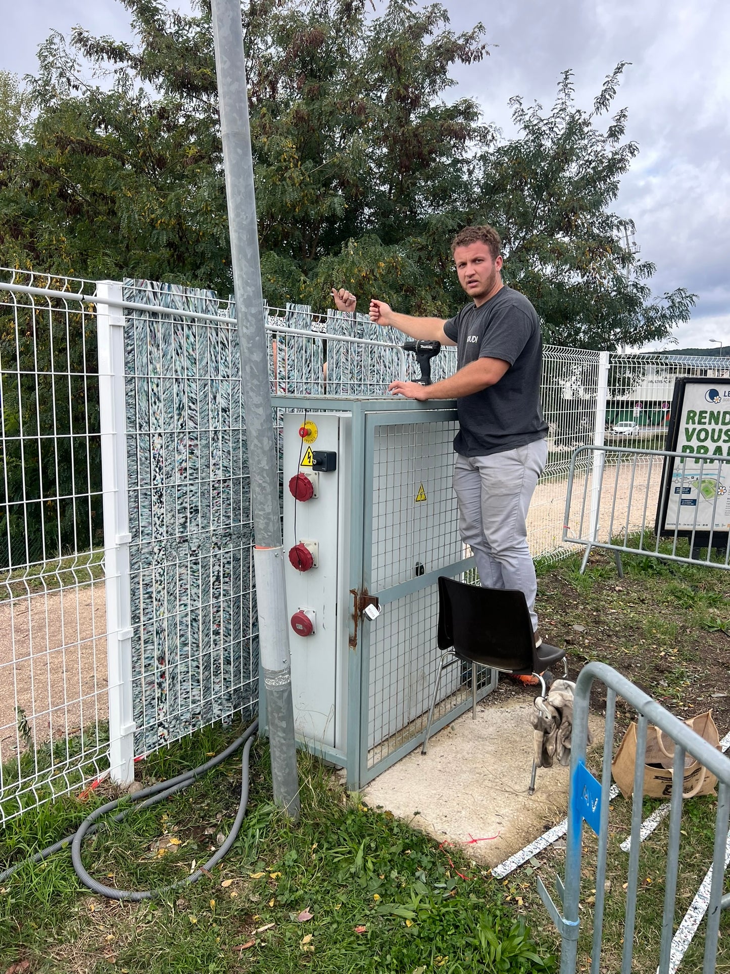 EKOLAMES KIT Clôture occultante pour grillage couleur jardin